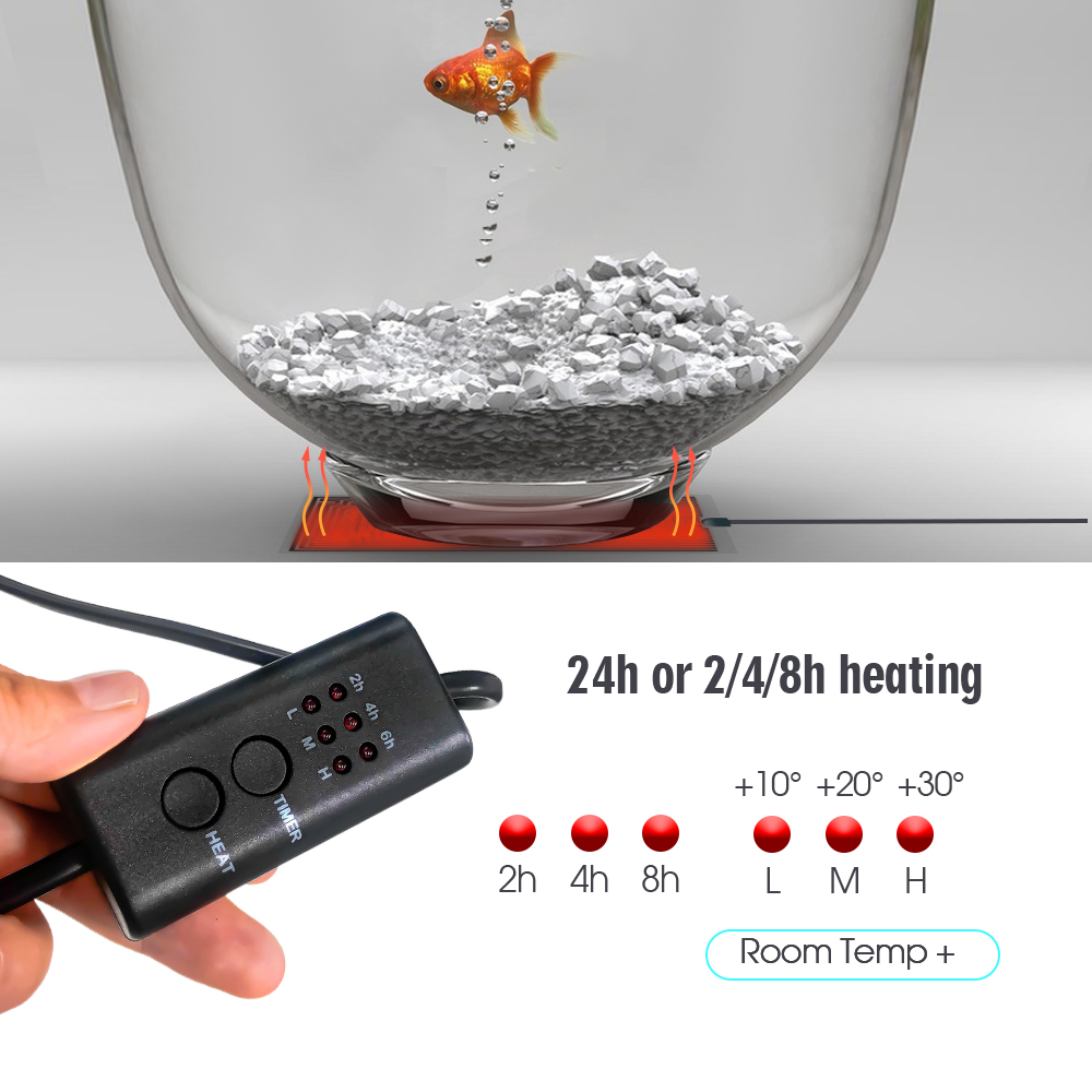 EU Plug 5-20W Reptiles Adjusta - Heat Mat Seedling 评论和价格